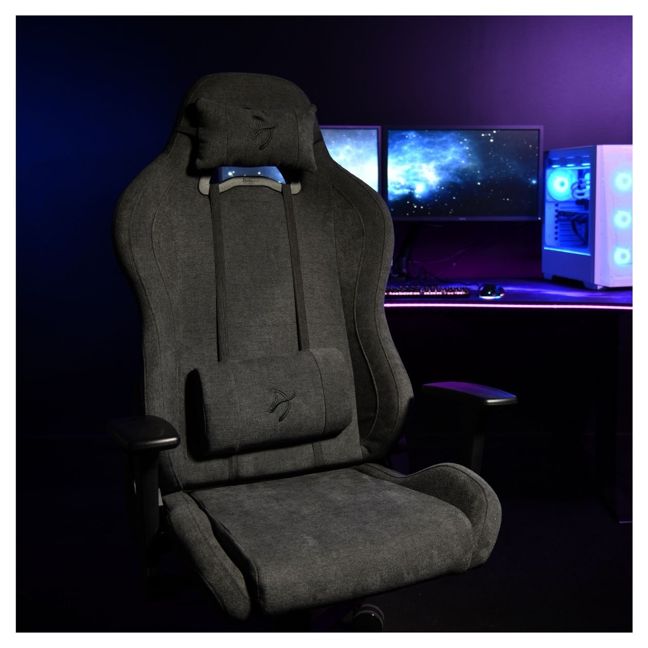 Torretta Soft Fabric Gamingstuhl bis 120 kg (Grau) 