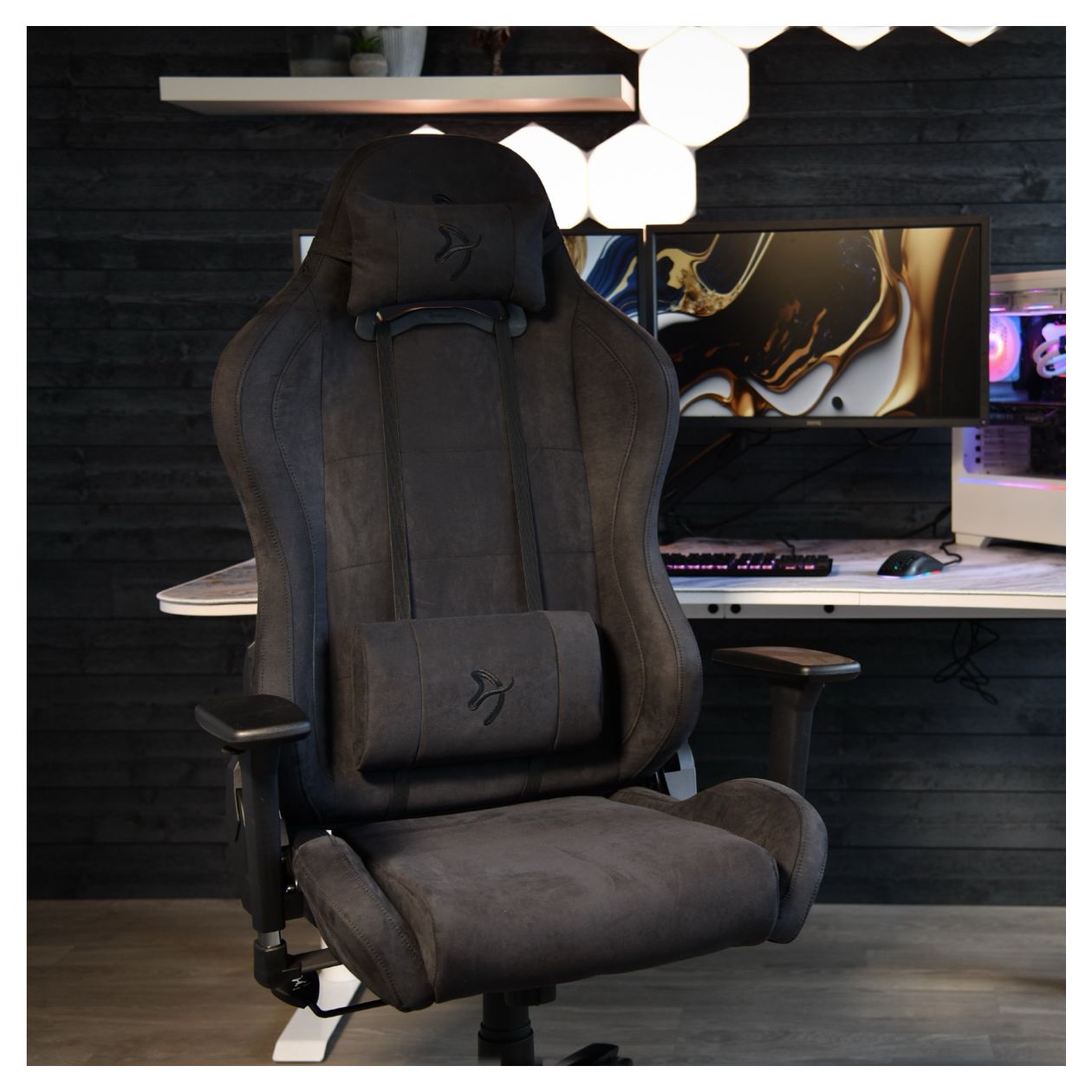 Torretta Supersoft Gamingstuhl bis 120 kg (Schwarz) 
