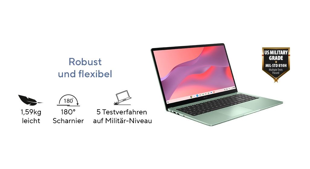 Chromebook CX1505CTA-S70268 Full HD Notebook 39,6 cm (15.6 Zoll) 8 GB RAM 128 GB eMMC ChromeOS Intel N  (Pink) 