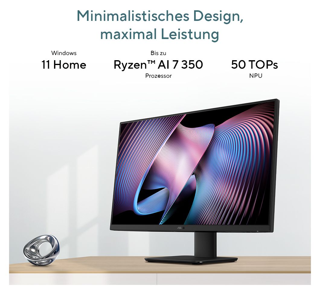 V600 AIO VM670KA-BPE013W All-in-One-PC 68,6 cm (27 Zoll) 2,0 GHz AMD Ryzen 7 16 GB Ram 1 TB SSD Windows 11 Home intern 