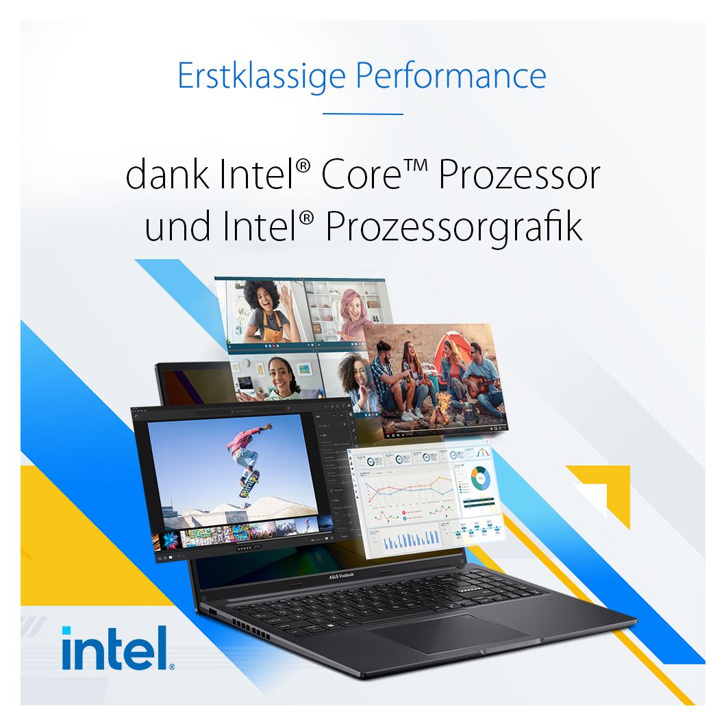 Vivobook 16 X1605VA-MB2306W WUXGA Notebook 40,6 cm (16 Zoll) 1920 x 1200 Pixel 16 GB Ram 1 TB SSD Windows 11 Home Intel Core 5 max. 5 GHz intern  (Silber) 