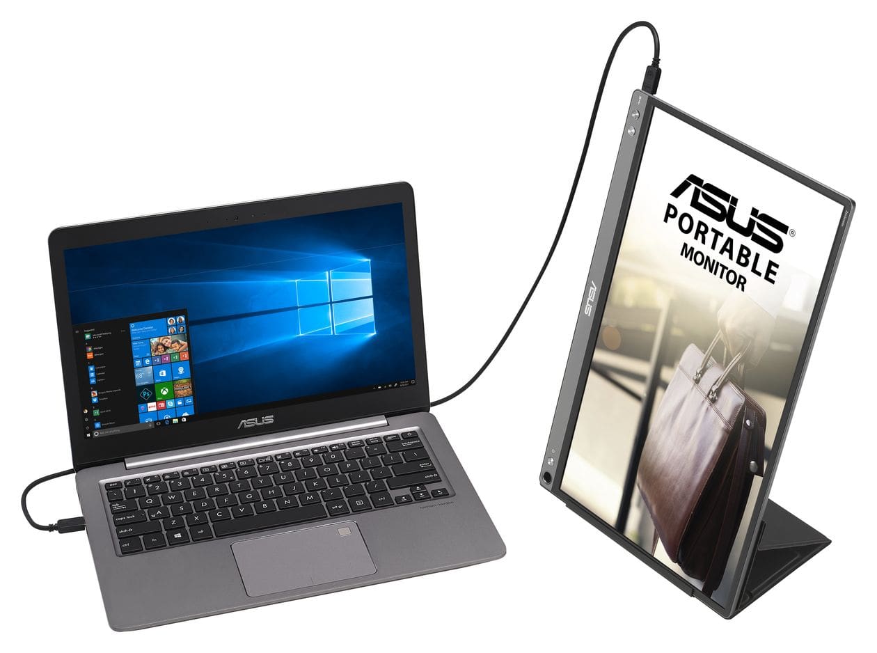 ZenScreen MB16ACE Full HD Monitor 39,6 cm (15.6 Zoll) 16:9 5 ms 250 cd/m²  (Grau) 