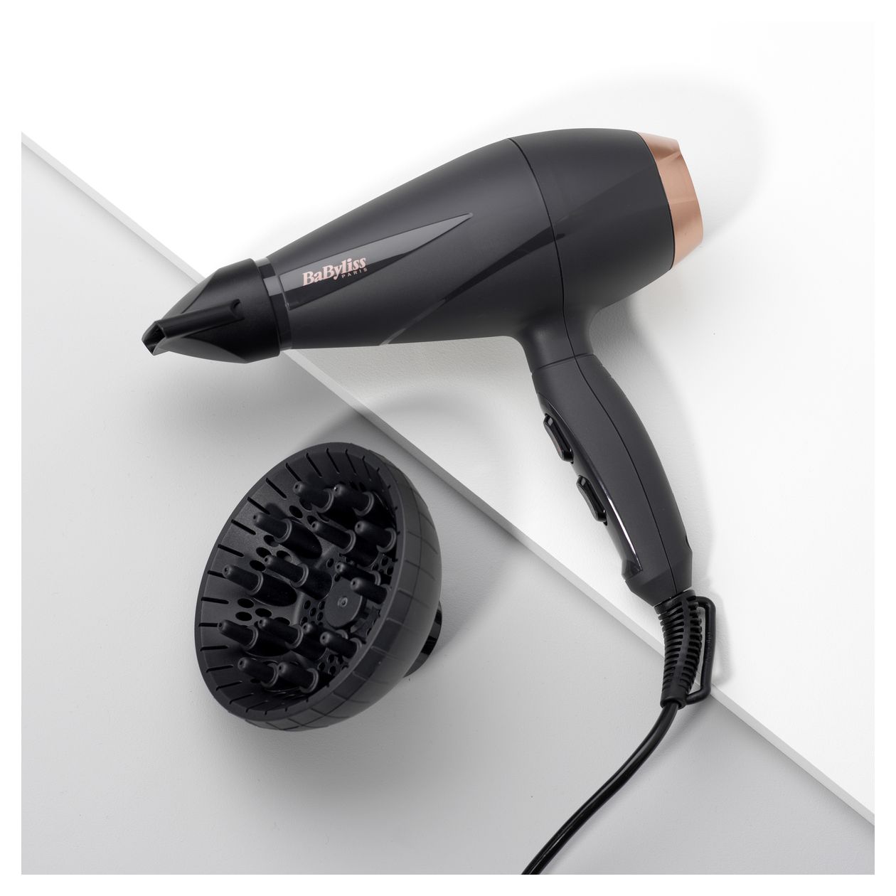 6709DE Smooth Pro Haartrockner 2100 W (Schwarz, Rosa-Goldfarben) 
