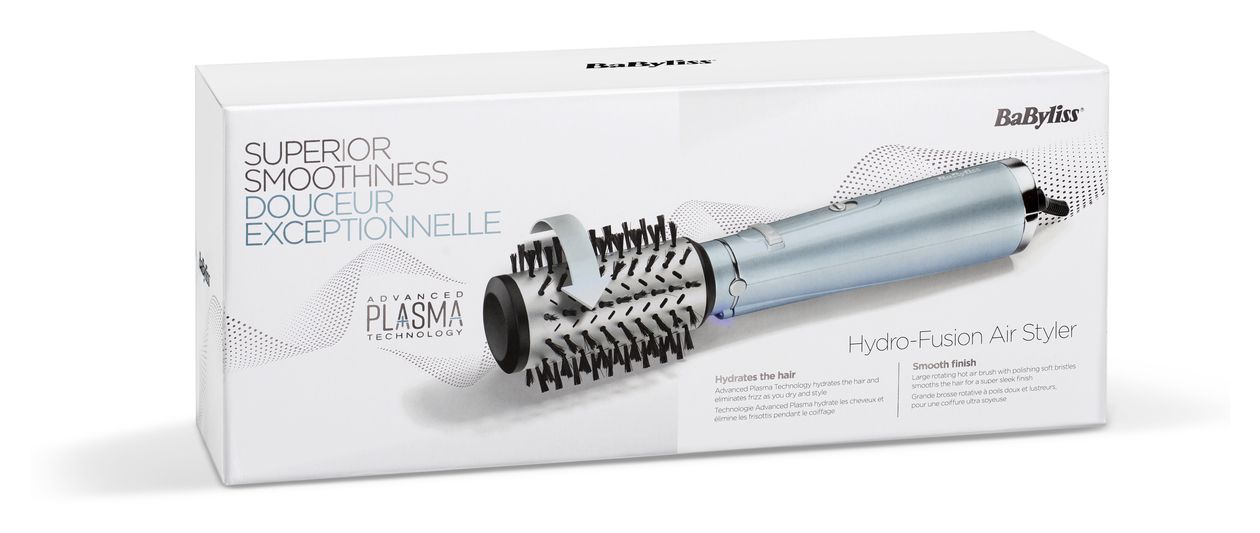 AS773E Hydro Fusion Styler Warmluftbürste 700 W (Aqua-Farbe, Schwarz, Metallisch) 