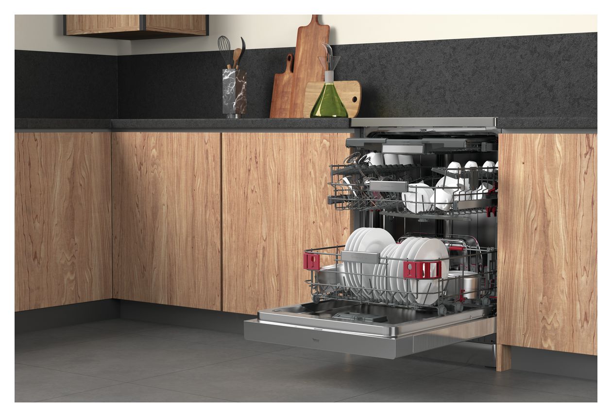 BFP5O41PLTX 60 cm Geschirrspüler freistehend Sehr leise 14 Maßgedecke 
