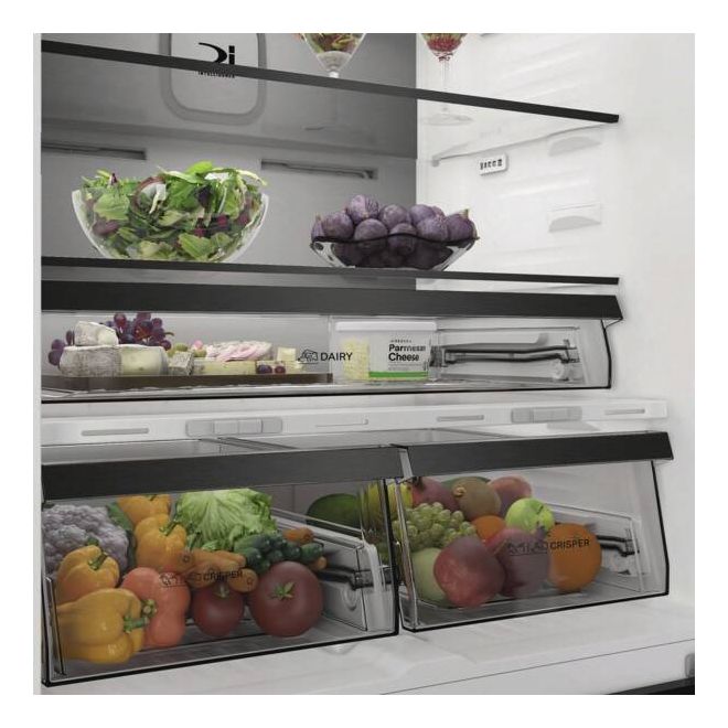 KGDDNF182XLCIN 353 l / 157 l Kühl-Gefrierkombi freistehend NoFrost 210 kWh Jahr  (Edelstahl) 