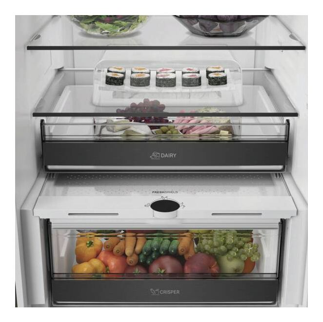 KGDNF20AMIN 297 l / 118 l Kühl-Gefrierkombi freistehend NoFrost 118 kWh Jahr  (Grau) 