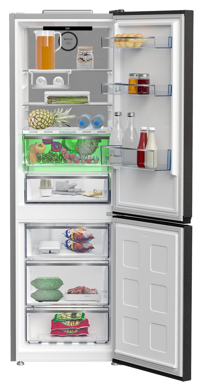 B5RCNA366LXBRW 210 l / 106 l Kühl-Gefrierkombi freistehend NoFrost 165 kWh Jahr  (Edelstahl) 