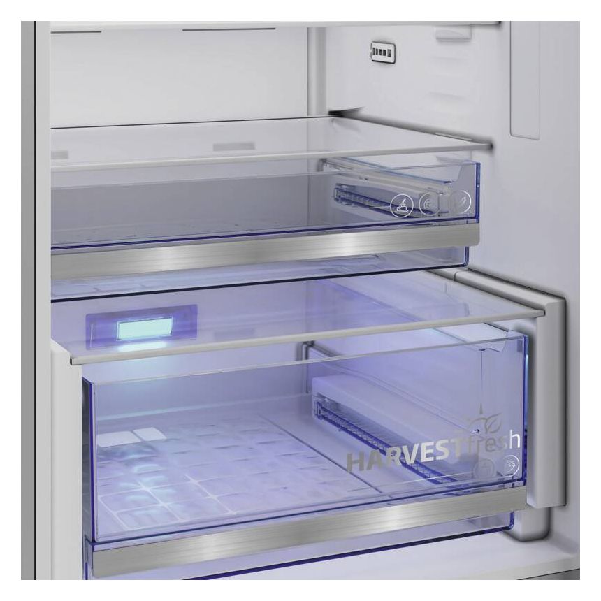 B5RCNA416HXB 297 l / 118 l Kühl-Gefrierkombi freistehend NoFrost 219 kWh Jahr  (Edelstahl) 