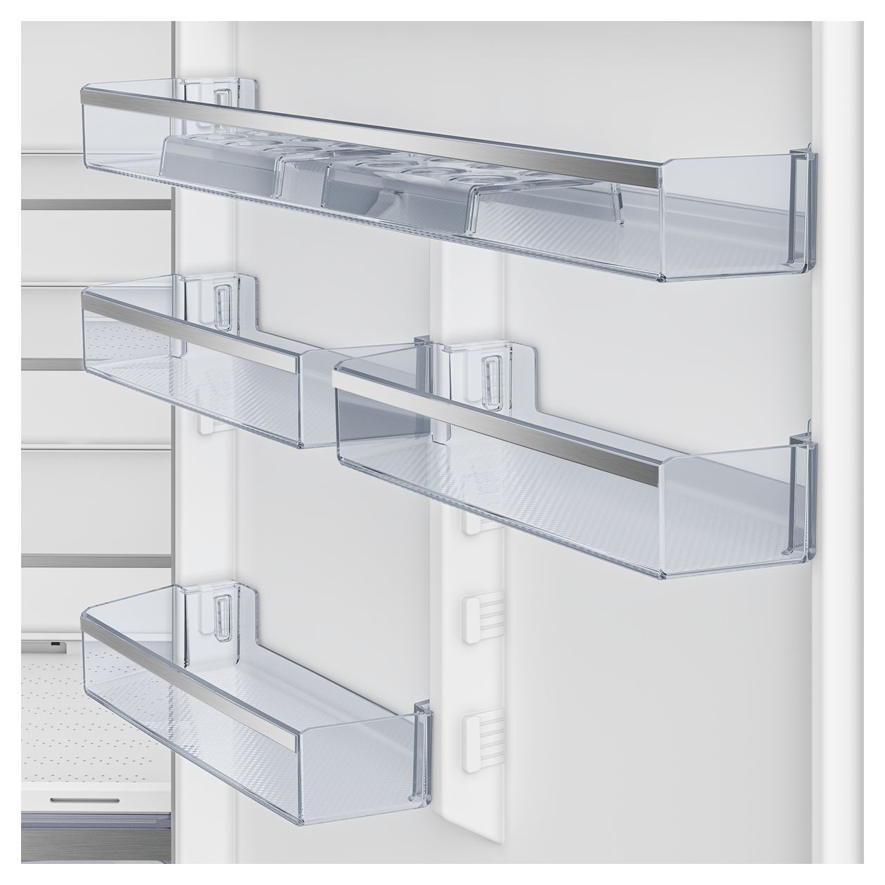 B7RCNE595ZXPW 401 l / 150 l Kühl-Gefrierkombi freistehend NoFrost 240 kWh Jahr  (Edelstahl) 