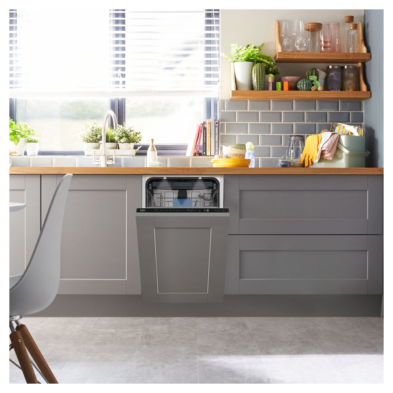 BDIS38040Q 45 cm Geschirrspüler vollintegriert (ohne Front) Leise 10 Maßgedecke Restwärme 