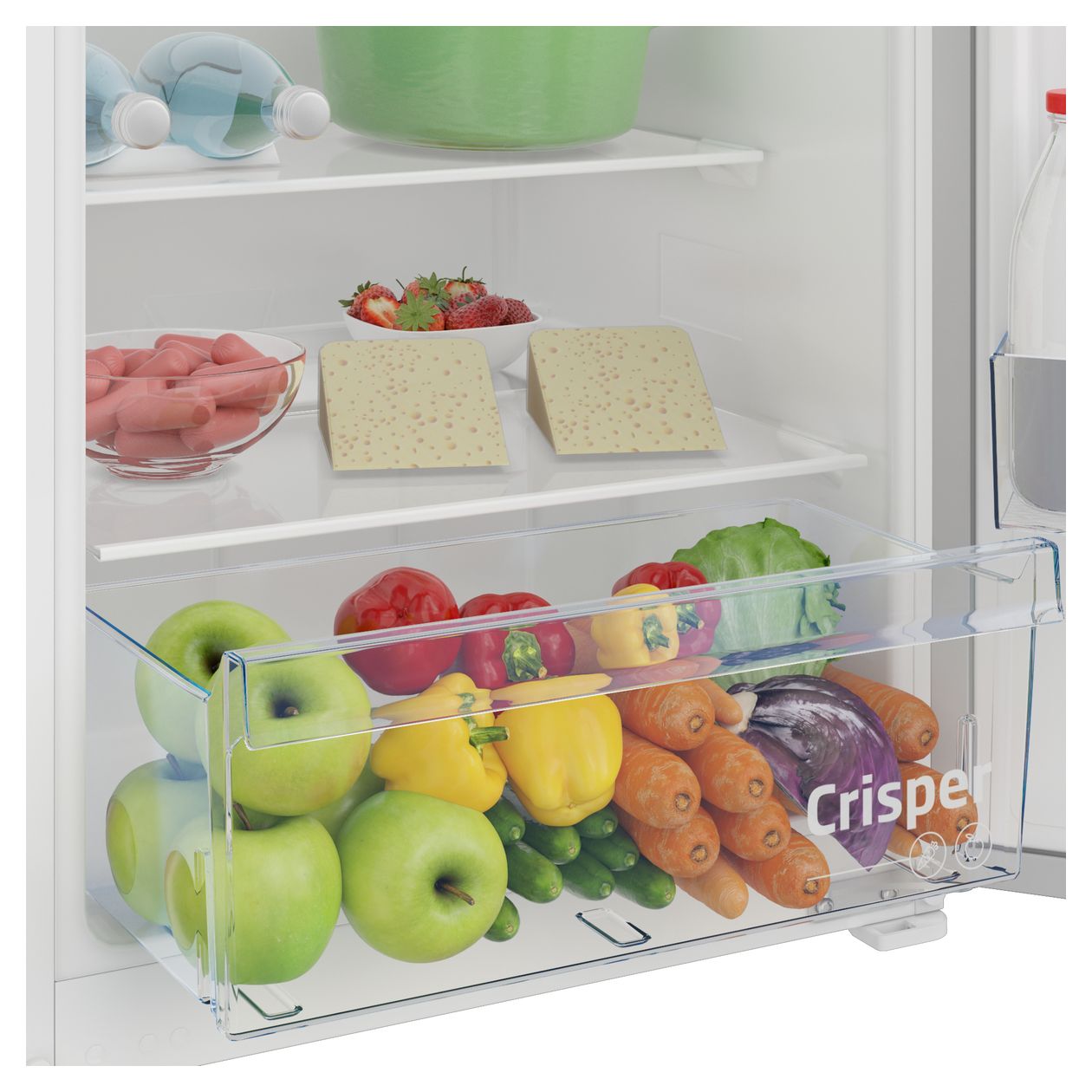 BSSA210K4SN 156 l 121,8 cm Einbaukühlschrank EEK: E 152 kWh Jahr 