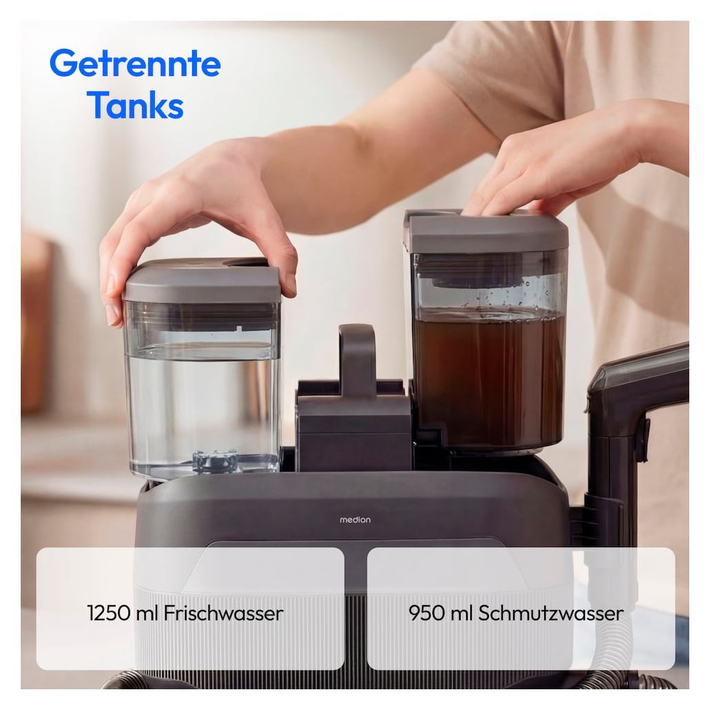 MD100123 X10UC Polsterreiniger Naß-/Trockensauger bis 0,95 l Schmutzwasser 