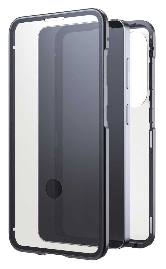 360 Grad Glass Cover für Samsung Galaxy S26  (Schwarz/Transparent) 
