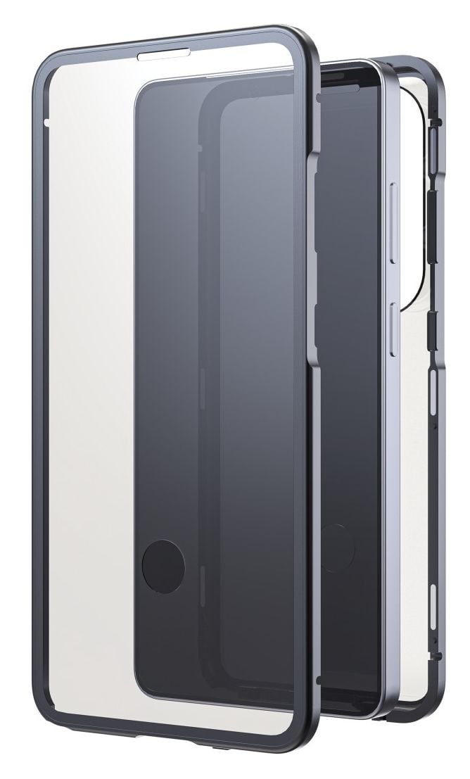 360 Grad Glass Cover für Samsung Galaxy S26 Ultra  (Schwarz/Transparent) 