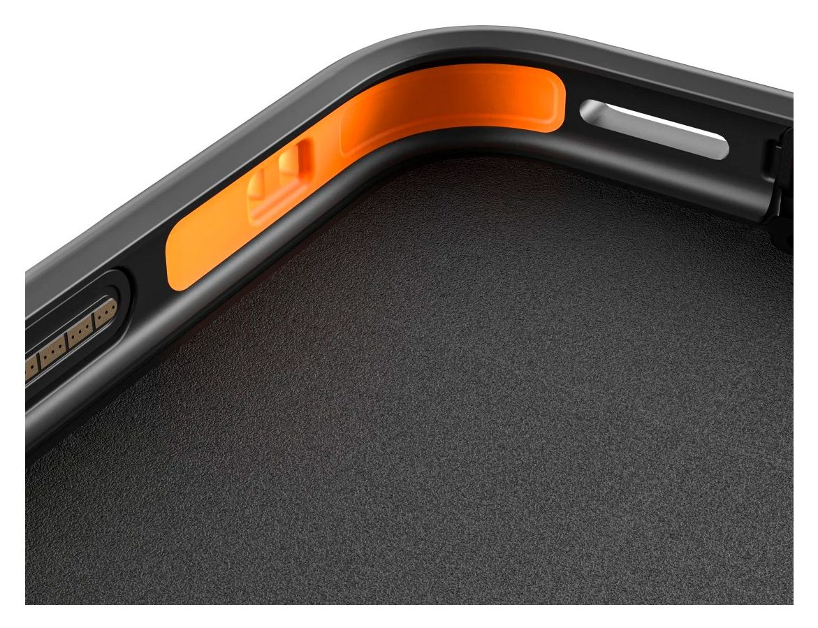 Ultra Robust Cover für Apple iPhone 17 Pro Max  / 18 Pro Max  (Schwarz, Orange) 