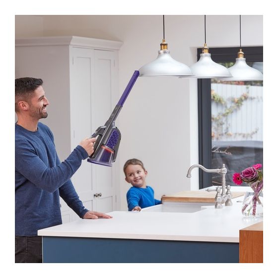 BHHV520BFP Dustbuster Handstaubsauger Beutellos bis 20 min Laufzeit 18 V  (Schwarz, Violett) 