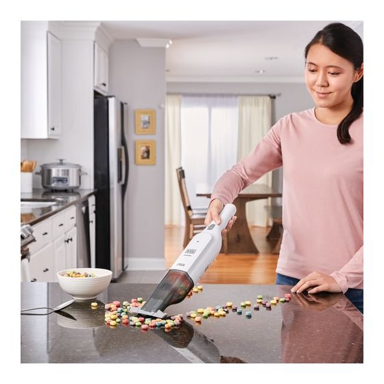 HLVC315B11 Handstaubsauger Beutellos bis 10 min Laufzeit 12 V  (Weiß) 