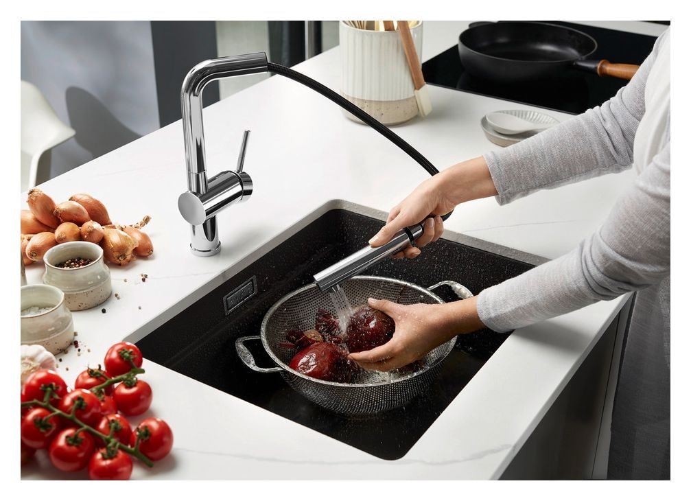 ETAGON 500-U Unterbauspüle für 60 cm Unterschrank Silgranit 1 Becken  (Schwarz) 