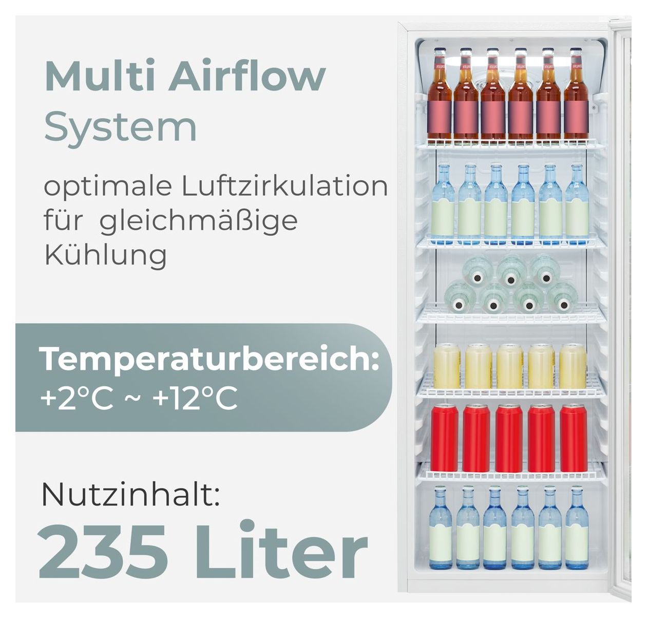 KSG7292 235 l Kühlschrank freistehend EEK: C 433 kWh Jahr  (Weiß) 