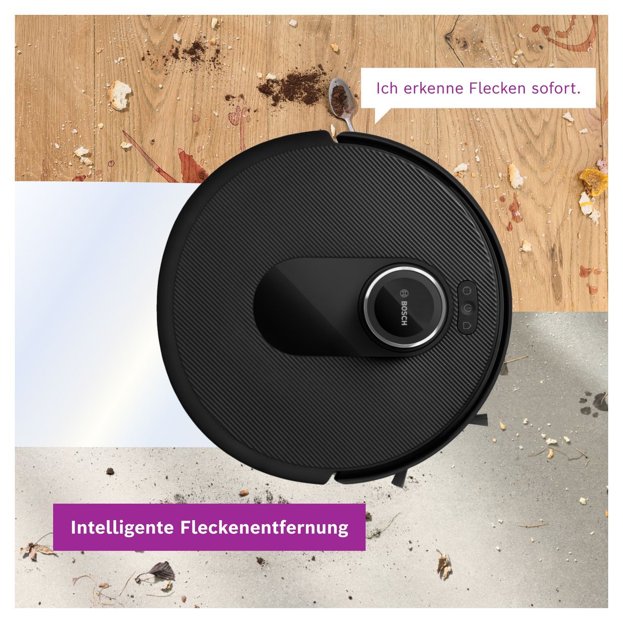 BCRDW3BAB Spotless Max Saugroboter nass/trocken 160 min Akku 11000 Pascal Leistung  (Schwarz) 