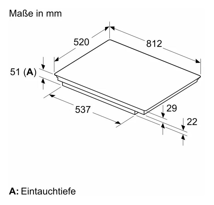 HBDMATTK04 (HBG972KB1 + PVW89BHC1E) Backofen-Set groß AutoClean mit autarkem 81,2 cm Induktions Kochfeld 