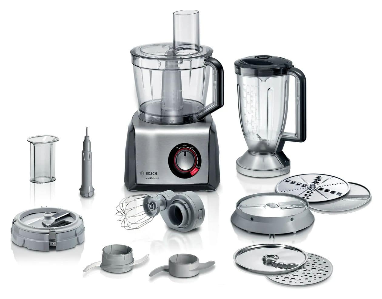 MC812M865 MultiTalent 8 1250 W Küchenmaschine 3,9 l  (Schwarz, Edelstahl) 