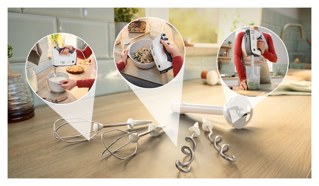 MFQ3545 ErgoMixx Handmixer 5 Stufen 450 W  (Grau/Weiß) 