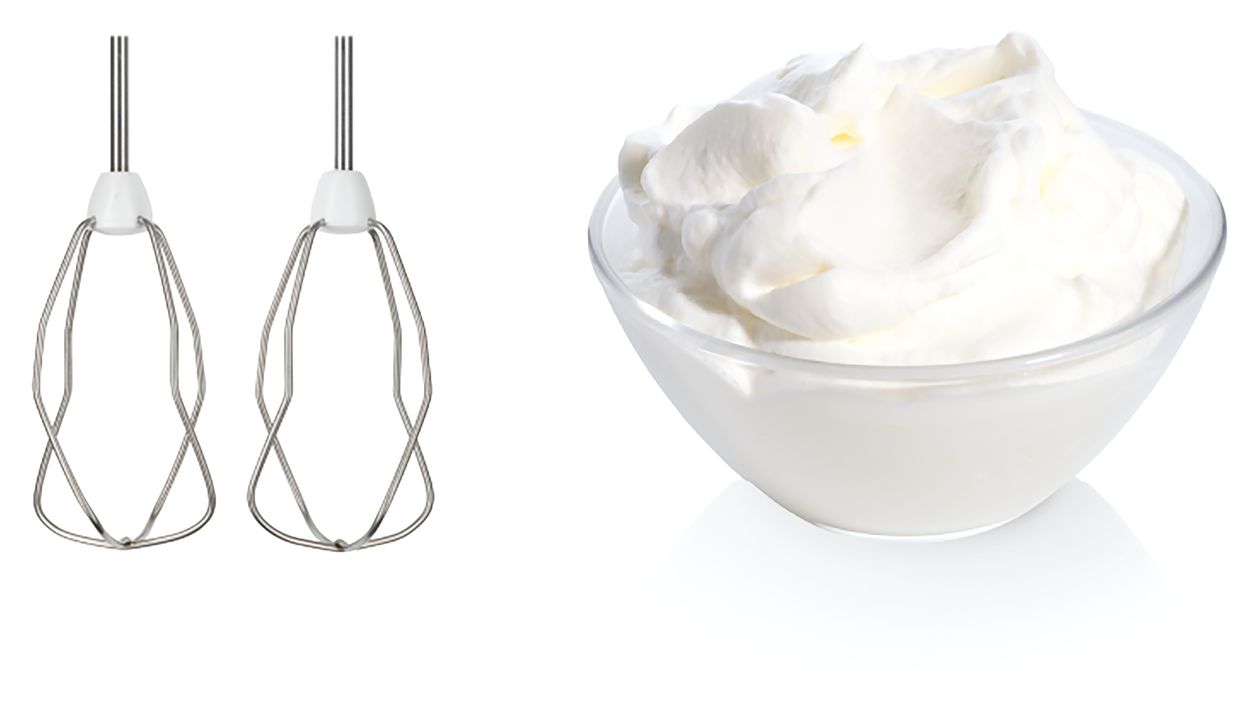 MFQ36400 ErgoMixx Handmixer 450 W 5 Stufen  (Grau, Weiß) 