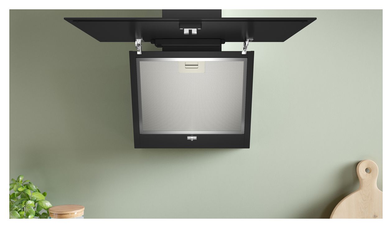 Serie 2 DWK65DK60 Abluft/Umluft Dunstabzugshaube/Esse Wand 60 cm (Schwarz) 