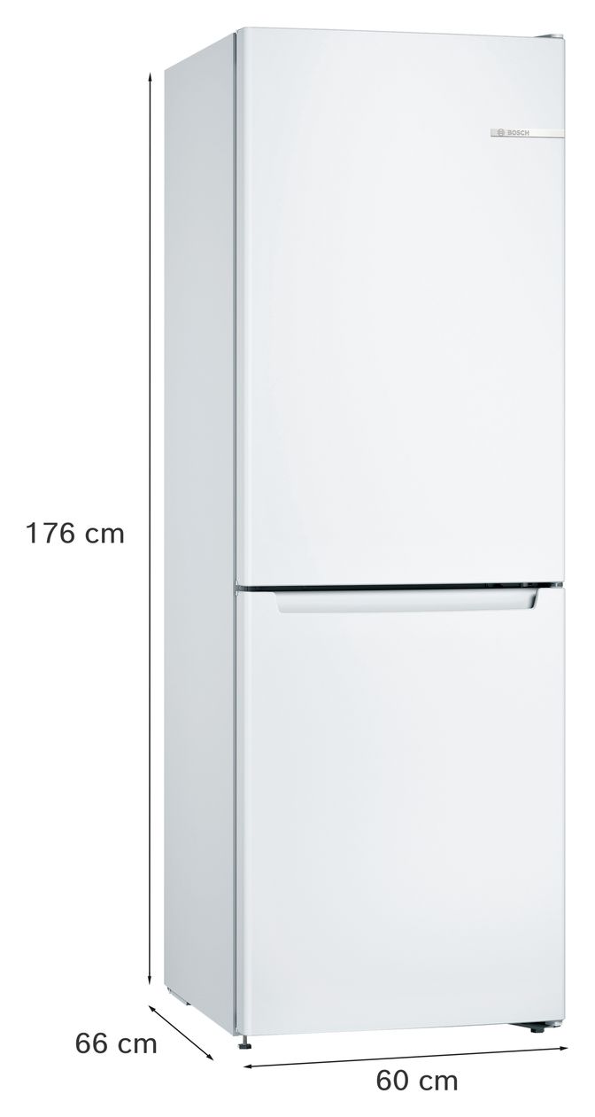 Serie 2 KGN33NWEB 193 l / 89 l Kühl-Gefrierkombi freistehend 237 kWh Jahr  (Weiß) 