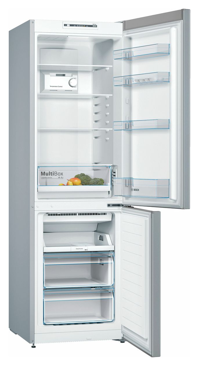 Serie 2 KGN36NLEA 216 l / 89 l Kühl-Gefrierkombi freistehend NoFrost 239 kWh Jahr  (Edelstahl) 