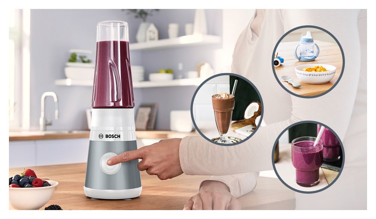 Serie 2 MMB2111T VitaPower 0,6 l Standmixer 450 W  (Silber) 