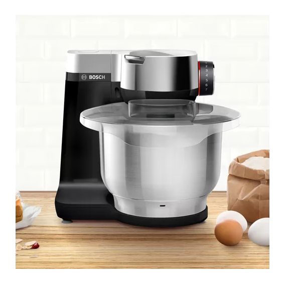 Serie 2 MUMS2VM00 900 W Küchenmaschine 3,8 l  (Schwarz, Silber) 