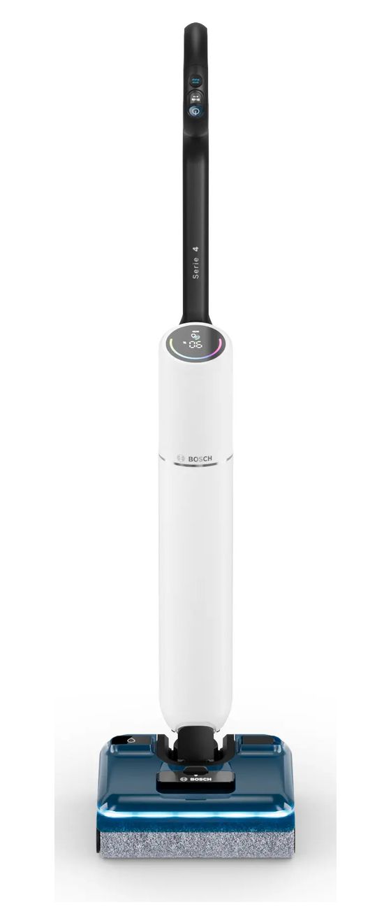 Serie 4 BHF41WE OneFlow Handstaubsauger Beutellos bis 40 min Laufzeit (Schwarz, Blau, Weiß) 