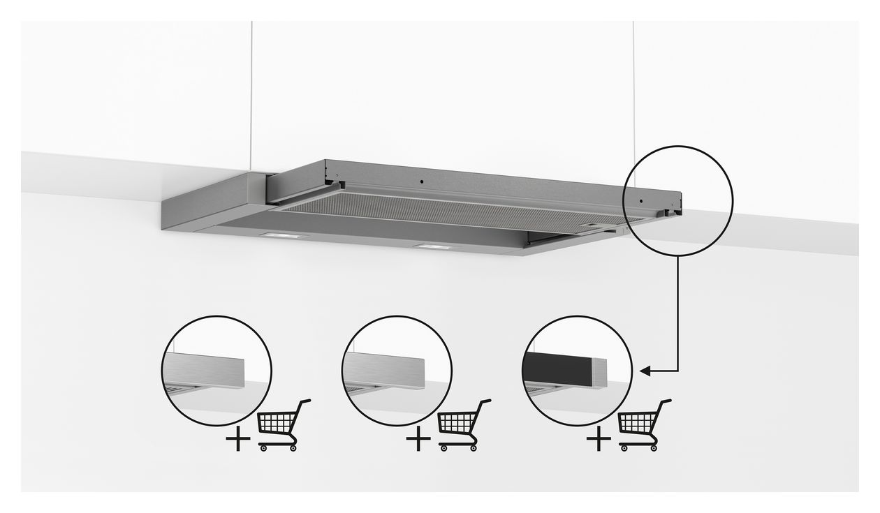 Serie 4 DFR067A52 Abluft/Umluft Dunstabzugshaube/Esse Einbau 60 cm (Silber) 