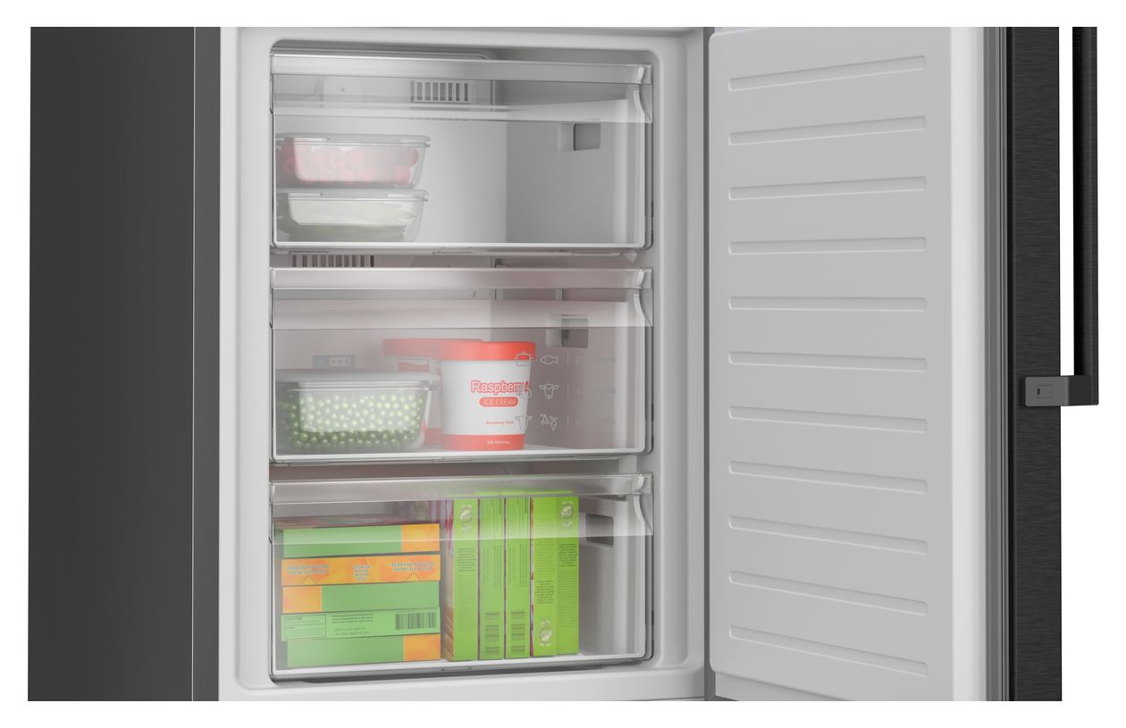 Serie 4 KGN36VXCT 218 l / 103 l Kühl-Gefrierkombi freistehend NoFrost 159 kWh Jahr  (Edelstahl) 