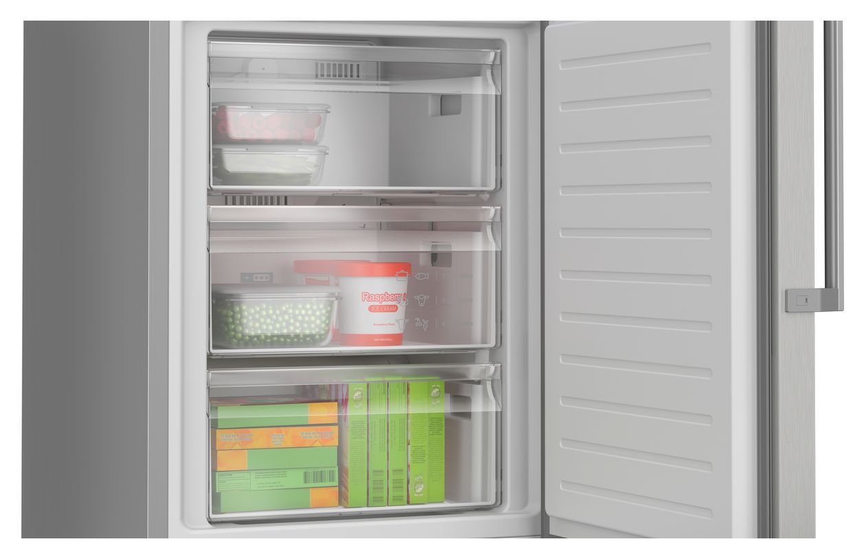 Serie 4 KGN39VLCT 260 l / 103 l Kühl-Gefrierkombi freistehend NoFrost 162 kWh Jahr  (Edelstahl) 