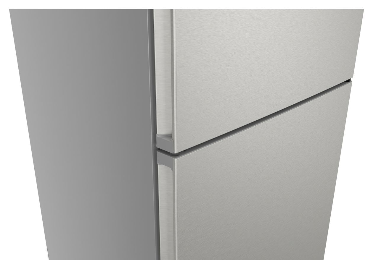 Serie 4 KGN49EICF 311 l / 129 l Kühl-Gefrierkombi freistehend NoFrost 178 kWh Jahr  (Edelstahl) 