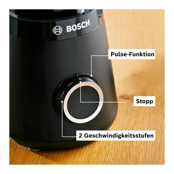 Serie 4 MMB4192B VitaPower 1,5 l Standmixer 2 Stufen 1200 W  (Schwarz) 