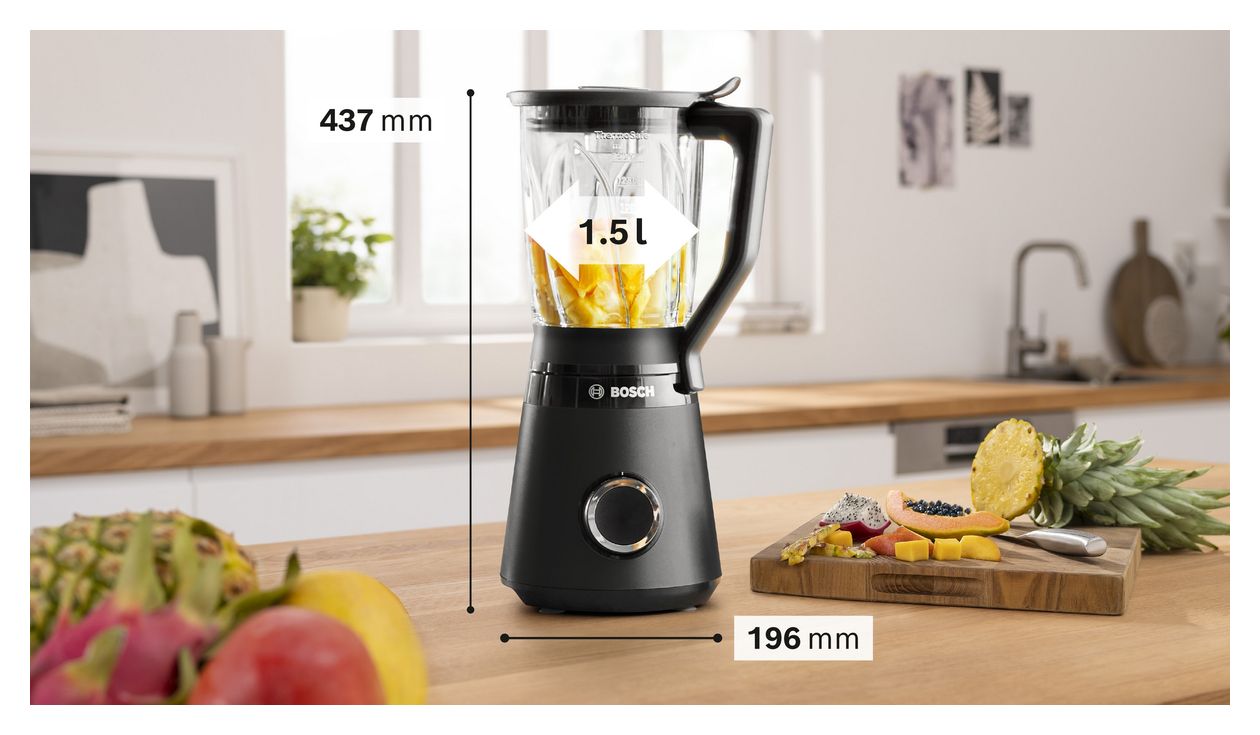 Serie 4 MMB6172B VitaPower 1,5 l Standmixer 2 Geschwindigkeiten 1200 W  (Schwarz) 