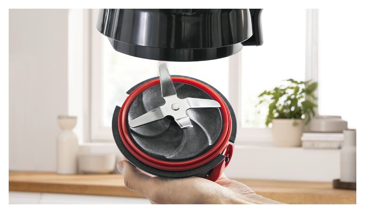 Serie 4 MMB6172SN VitaPower 1,5 l Standmixer 2 Geschwindigkeiten 1200 W  (Schwarz, Edelstahl) 