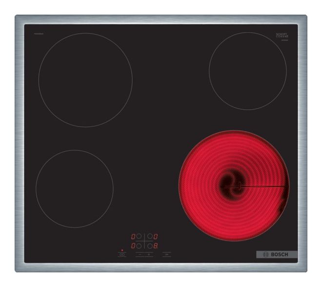 Serie 4 PKE645BA2E autarkes 60 cm Glaskeramik Kochfeld/Herdplatte 4 Zone(n) 