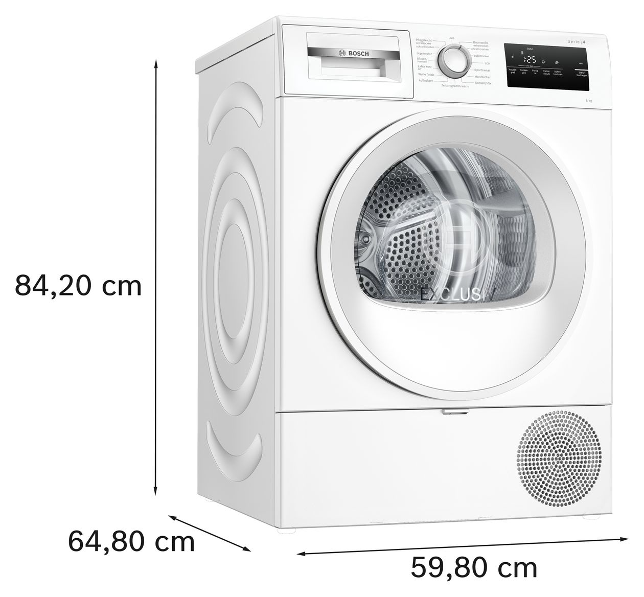 Serie 4 WTH85V94 Kondensations Trockner Frontlader 