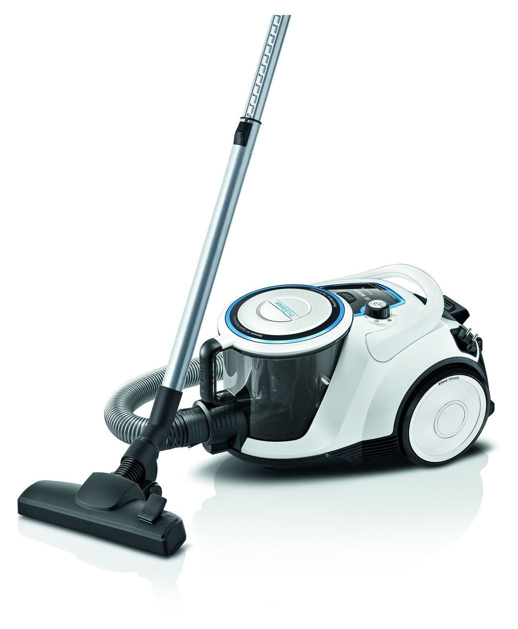 Serie 6 BGC41LSIL Bodenstaubsauger Beutellos 600 W HEPA  (Schwarz, Weiß) 