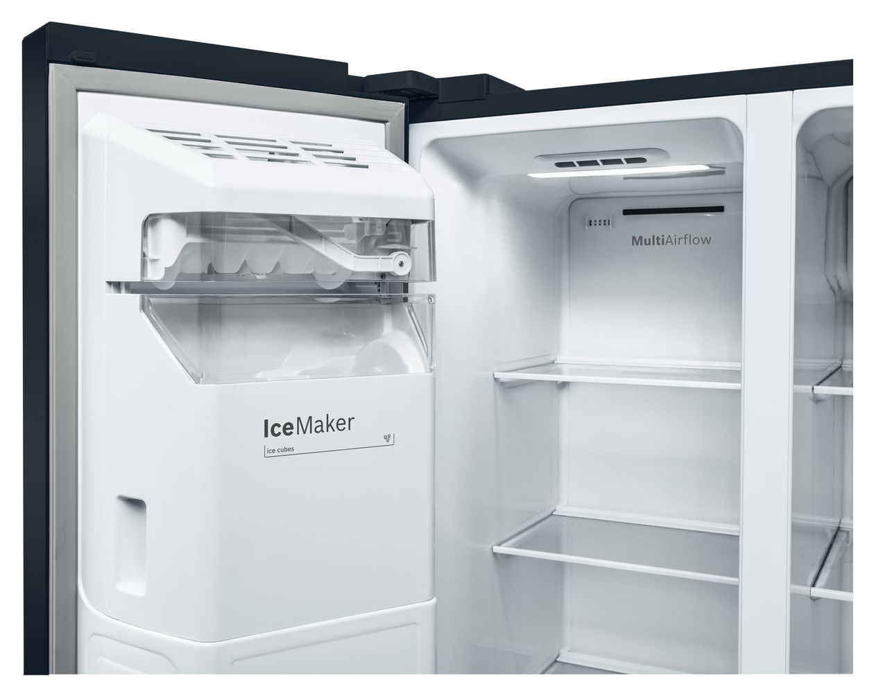 Serie 6 KAD93ABEP Side-by-Side Kühl-/ Gefrierkombination 371 l / 191 l 323 kWh NoFrost 1787 mm x 908 mm  (Schwarz) 