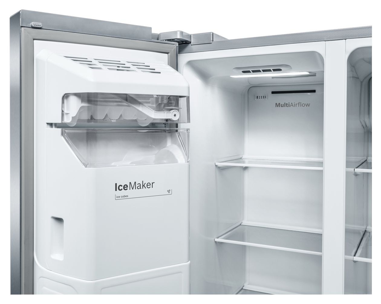 Serie 6 KAG93AIEP Side-by-Side Kühl-/ Gefrierkombination 369 l / 191 l 323 kWh NoFrost 1787 mm x 908 mm  (Edelstahl) 