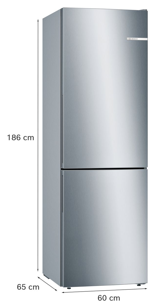 Serie 6 KGE36AICA 214 l / 94 l Kühl-Gefrierkombi freistehend 149 kWh Jahr  (Edelstahl) 
