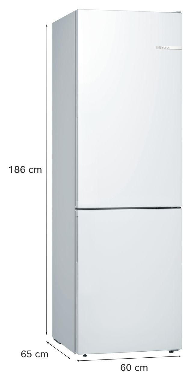 Serie 6 KGE36AWCA 214 l / 94 l Kühl-Gefrierkombi freistehend 149 kWh Jahr  (Weiß) 