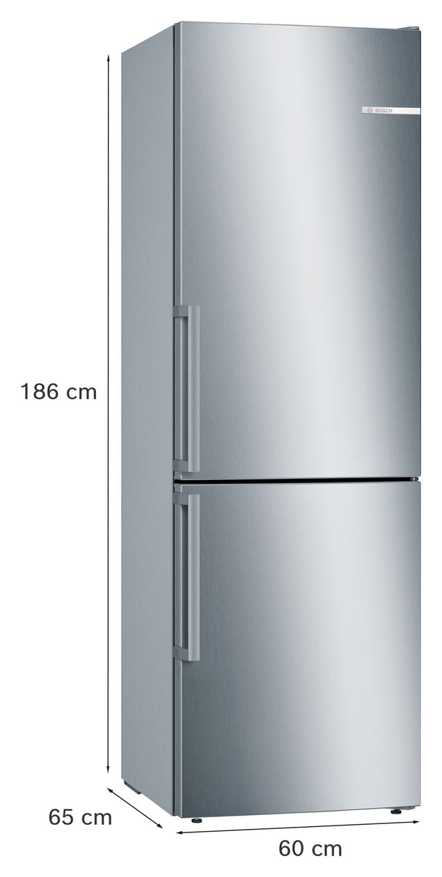 Serie 6 KGE36EICP 214 l / 94 l Kühl-Gefrierkombi freistehend 149 kWh Jahr  (Edelstahl) 